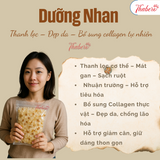 Dưỡng Nhan ( Nhựa đào , Bồ Mể , Tuyết Yến Mũ trôm ) - Dùng để ngâm uống giúp thanh lọc cơ thể mát gan sạch ruột nhuận trường và bổ sung collagen tự nhiên đẹp da .