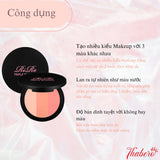 Bộ Phấn Má Hồng RiRe Three tươi sáng và ững hồng nhẹ nhàng tinh tế Kèm Cọ Trang Điểm Tiện Dụng.