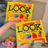 Kẹo socola 4 vị  Fujiya LOOK A La Mode - chuối, việt quất, dâu tây, thơm