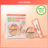 Che Khuyết Điểm và Triệt Sắc The Saem Cover Perfection Triple Pot Concealer Glow - Màu 21N