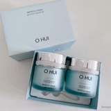 Set Kem dưỡng trắng da, cấp nước, cấp ẩm chuyên sâu và làm dịu da OHUI Miracle Aqua Gel Cream