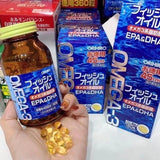 Viên uống dầu cá Omega 3 bổ nảo , bổ mắt tăng sức khoẻ tim mạch  Orihiro Nhât -180 viên.