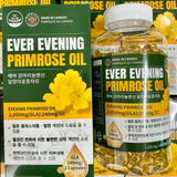 Tinh Dầu Hoa Anh Thảo cân bằng nội tiết tố, làm đẹp da, lưu thông máu, giãm mở trong máu Ever Evening Primrose Oil - Màu xanh hàm lựợng cao