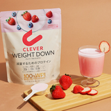 Bột dinh dưỡng hỗ trợ giảm cân, cung cấp protein Clever Weight Down - vị dâu mix berry