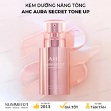 Kem Dưỡng 3in1 Nâng Tone Trắng Hồng, Cải Thiện Nếp Nhăn & Chống Nắng AHC Aura Secret Tone Up Cream