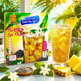Trà Lài Thơm Hạt Chia Hòa Tan Tâm Châu (Tam Chau Instant Jasmine Pineapple Tea with Chia Seeds) 160g