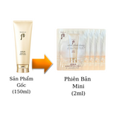 Sample Sữa rửa mặt hoa hiên tái sinh da Whoo Radiant Soft Foam Cleanser (120 gói x 2ml = 240ml)