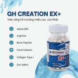 Viên Uống hỗ trợ tăng trưởng chiều cao, kích thích hormone tăng trưởng, tăng cường tổng hợp dưỡng chất trong cơ thể GH Creation EX Nhật Bản