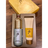 Set Kem Lót Trang Điểm nâng tone, giảm dầu nhờn Whoo Gongjinhyang Mi Essential Primer Base - Tặng kèm sữa rửa mặt