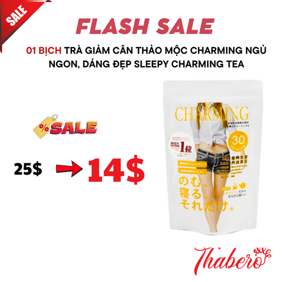 Trà giảm cân thảo mộc charming  ngủ ngon, dáng đẹp Sleepy Charming Tea ko