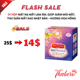Mặt nạ mắt làm ấm, giúp giảm mỏi mắt,giảm khô,  thư giãn mắt và ngủ ngon KAO  Nhật Bản - Hương lá rừng