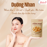 Dưỡng Nhan ( Nhựa đào , Bồ Mể , Tuyết Yến Mũ trôm ) - Dùng để ngâm uống giúp thanh lọc cơ thể mát gan sạch ruột nhuận trường và bổ sung collagen tự nhiên đẹp da .