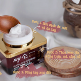 Kem dưỡng hồng sâm dưỡng trắng da, cung cấp độ ẩm & đàn hồi da My Gold Korea Red Ginseng Aqua Wrinkle & Whitening Cream - Kem sâm vuông