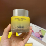 Set Kem Dưỡng sáng da, cải thiện da xỉn màu OHUI Miracle Toning Glow Cream Special Set - OHUI VÀNG NGUYÊN SET