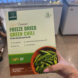 Ớt Xiêm Xanh Sấy Lạnh Cao Cấp ANYIES High Premium Freeze Dried Green Chili