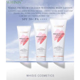 Kem Dưỡng Thể Trắng Da Chống Nắng WHISIS Premium Collagen Whitening Body Lotion – Phiên bản 2023