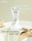 Set Sữa Rửa Mặt dưỡng trắng, làm sạch & mềm mịn da Ohui Extreme Bright Foam 160ml + 100ml