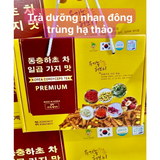 Trà đông trùng hạ thảo 7 vị thảo mộc giúp an thần, đẹp da, tăng cường sức khoẻ Cordyceps Tea Premium