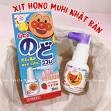 Xịt họng trẻ em làm dịu cổ họng và giảm triệu chứng viêm họng Muhi Appanman Nhật Bản - Vị dâu