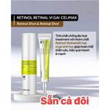 Bộ đôi serum và booster chống lão hoá, săn chắc da, xoá mờ nếp nhăn  Celimax The Vita-A Retinol Serum & Retinal Booster