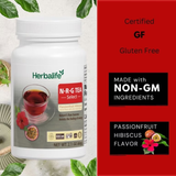 Trà thảo mộc Atiso đỏ và chanh dây giúp tăng năng lượng  Herbalife N-R-G Tea 60g