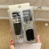 Cọ Má Hồng 2 Đầu Silicon & Lông Studio17 (Dual Silicone Blush Brush)