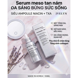 Tinh Chất Dưỡng Sáng Da, Đều Màu, Mờ Thâm Nám JVELYN Natural Niacin Ampoule 50ml