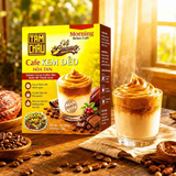 Cafe Kem Dẻo Hòa Tan Vị Cacao Tâm Châu (Tam Chau Instant Cocoa Coffee Mix with Creamy Foam) 200g