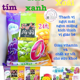 Thạch trái cây Orihiro mix vị Nho xanh, Nho tím, Xoài ( HSD 03/31/2025 )