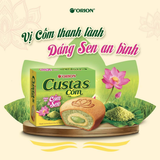 Bánh Custas vị Cốm Sen Hà Nội +10% kem cốm Orion - 12 cái/hộp