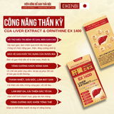 Viên uống bổ gan, thải độc gan Liver Extract + Ornithine EX 1400 Eikenbi - HSD: 2026/11 ( MUA 2 TẶNG 1 )