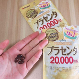 Viên Uống Placenta kết hợp yến sào , sửa ong chúa giúp phục hồi da lảo hoá giãm nhăn và căng bóng da &nbsp; Maruman Premium Placenta 20,000mg - HSD: tháng 7/ 2026