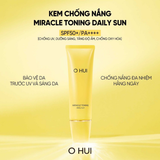 Set Kem Chống Nắng Cấp Ẩm Dưỡng Da Đa Chức Năng OHUI Miracle Toning Daily Sun SPF50+/PA+++