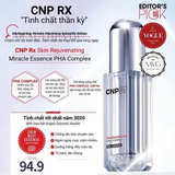 Tinh chất dưỡng trắng, chống lão hoá, tăng độ đàn hồi & căng bóng da CNP Rx Skin Rejuvenating Miracle Essence PHA Complex MINI 20ml