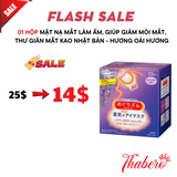 Mặt nạ mắt làm ấm, giúp giảm mỏi mắt,giảm khô,  thư giãn mắt và ngủ ngon KAO  Nhật Bản - Hương lá rừng