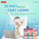 Mặt nạ mắt làm ấm, giúp giảm mỏi mắt,giảm khô,  thư giãn mắt và ngủ ngon KAO  Nhật Bản - Hương lá rừng