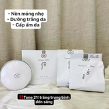 Set Phấn Nước Dưỡng Trắng Whoo Radiant White Moisture Cushion Foundation (Tone 21 - Tặng Kèm 2 Lõi)