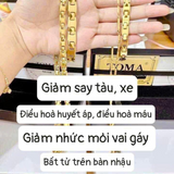 Vòng tay Nam điều hoà huyết áp, giảm say tàu xe, nhức mỏi vay gáy, phòng chống đột quỵ TOMA Nhật Bản - Bảng lớn cho nam