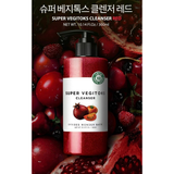 Sữa Rửa Mặt Sủi Bọt Thải Độc Rau Củ 3 in 1 tẩy trang, rửa mặt , thải độc tố Sáng Da, Mờ Thâm Super Vegitoks Cleanser - MÀU ĐỎ SÁNG DA