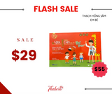 Thạch hồng sâm baby giúp bé cao lớn và hổ trợ tiêu hoá tốt lên men 6 năm tuổi Baby Daycell Korea