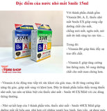 Nước nhỏ mắt mát lạnh  SMILE 15ml siêu dưỡng 40 EX có vitamin A, E, B6 dưỡng mắt giảm mỏi Nhật Bản - Mát lạnh - Xanh dương