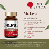 Viên Uống bổ gan Mr Liver giúp giải độc gan hổ trợ tăng kháng thể lọc máu và cơ thể khoẻ mạnh giãm đau nhức và sáng da  Nhật Bản