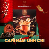 Cà phê nấm linh chi Laura Coffee (Hộp 10 gói)