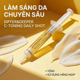 Tinh Chất Differ&Deeper C-Toning Daily Shot Tone-Up Boosting Technology Làm Sáng Da 2.5ml (Hộp 2 Ống)