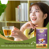 Trà phổ nhĩ hỗ trợ  giảm mỡ, giãm hấp thu chất béo cải thiện tiêu hoá  Orihiro Pu-erh Tea