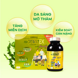 Viên uốn tảo xoắn vàng giải độc cơ thể, cung cấp dinh dưởng bổ máu Spirulina EX Nhật Bản