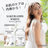 Viên uống trắng da,kích trắng mờ thâm nám, chống lão hoá SAKURAMIN WHITE Whitening Pills 180 viên Nhật
