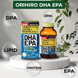 Viên uống bổ não tăng cường trí nhớ minh mẩn, hỗ trợ thị lực, sức khoẻ tim mạch DHA EPA Orihiro Nhật Bản