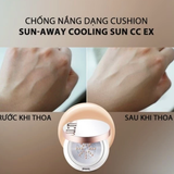 Cushion Chống Nắng Dưỡng Da Mát Lạnh Sum37 Sun-away Cooling CC EX SPF50+/PA+++