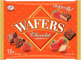Bánh xốp phủ socola vị dâu Amaou Fujiya Wafers Chocolat Amaou Strawberry.